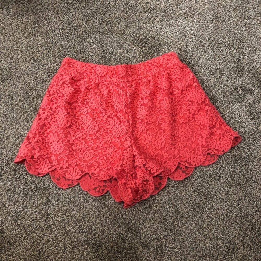 Free People Scalloped Shorts